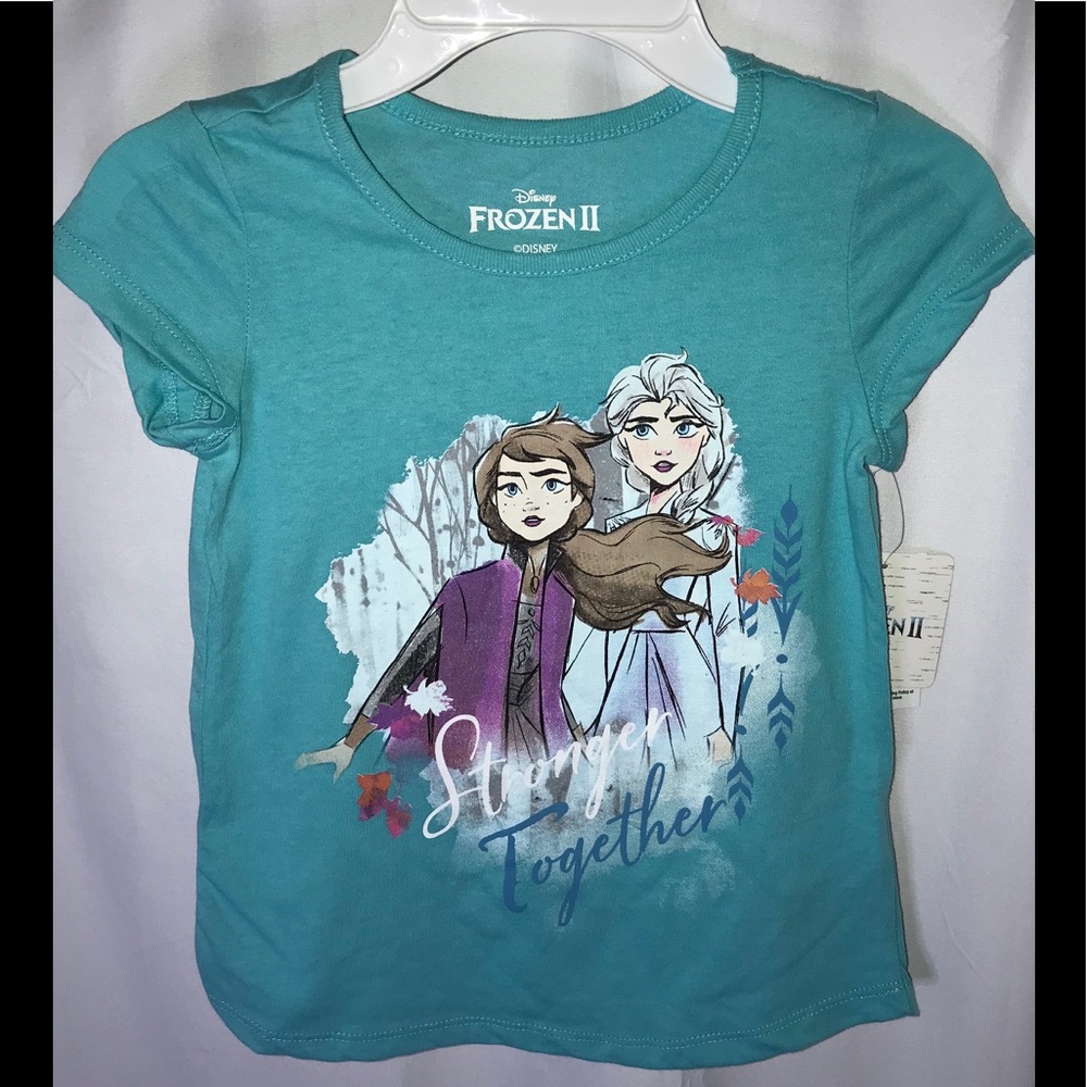 NWT Disney fFozen Turquoise Short Sleeve T-shirt